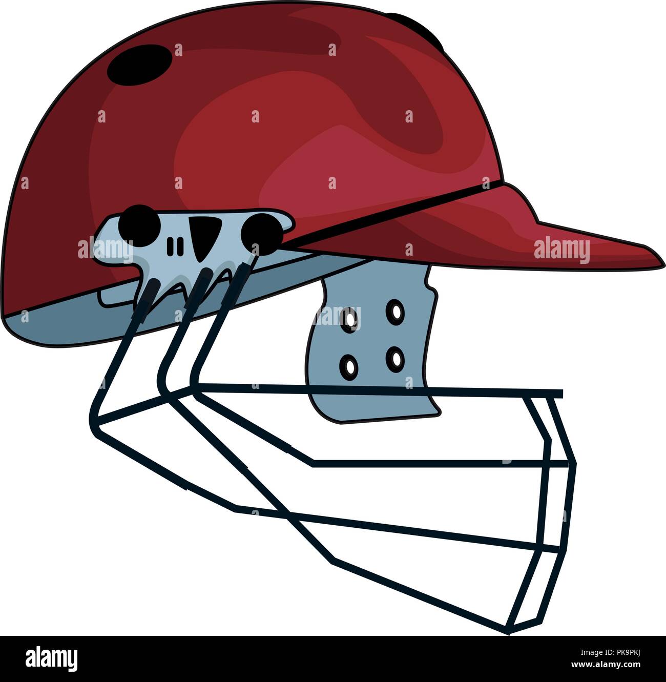 Cricket helmet equipment Stock Vector Image & Art Alamy