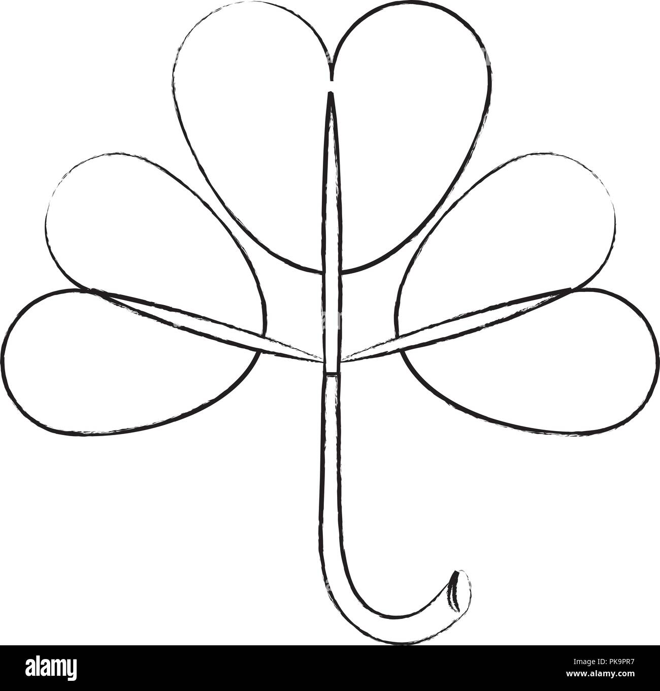 Clover irish symbol sketch Stock Vector Image & Art Alamy