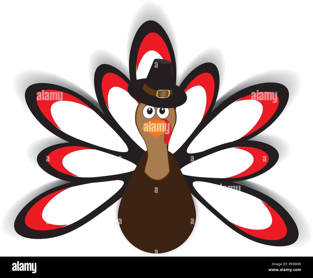 vector illustration of thanksgiving turkey. Thanksgiving Day background ...