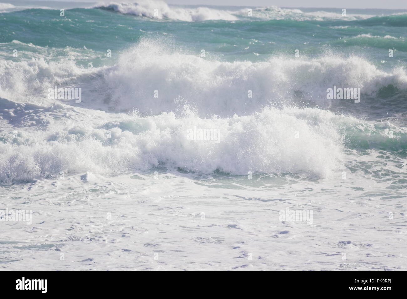 Background landscape image of ocean waves Stock Photo