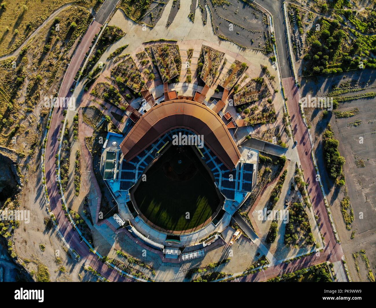 Vista Aerea de Estadio Sonora. Estadio de beisbol. (Photo: Luis Gutierrez  /NortePhoto) Aerial view of Sonora Stadium. Beisball Stadium. (Photo: Luis  Gutierrez / NortePhoto Stock Photo - Alamy