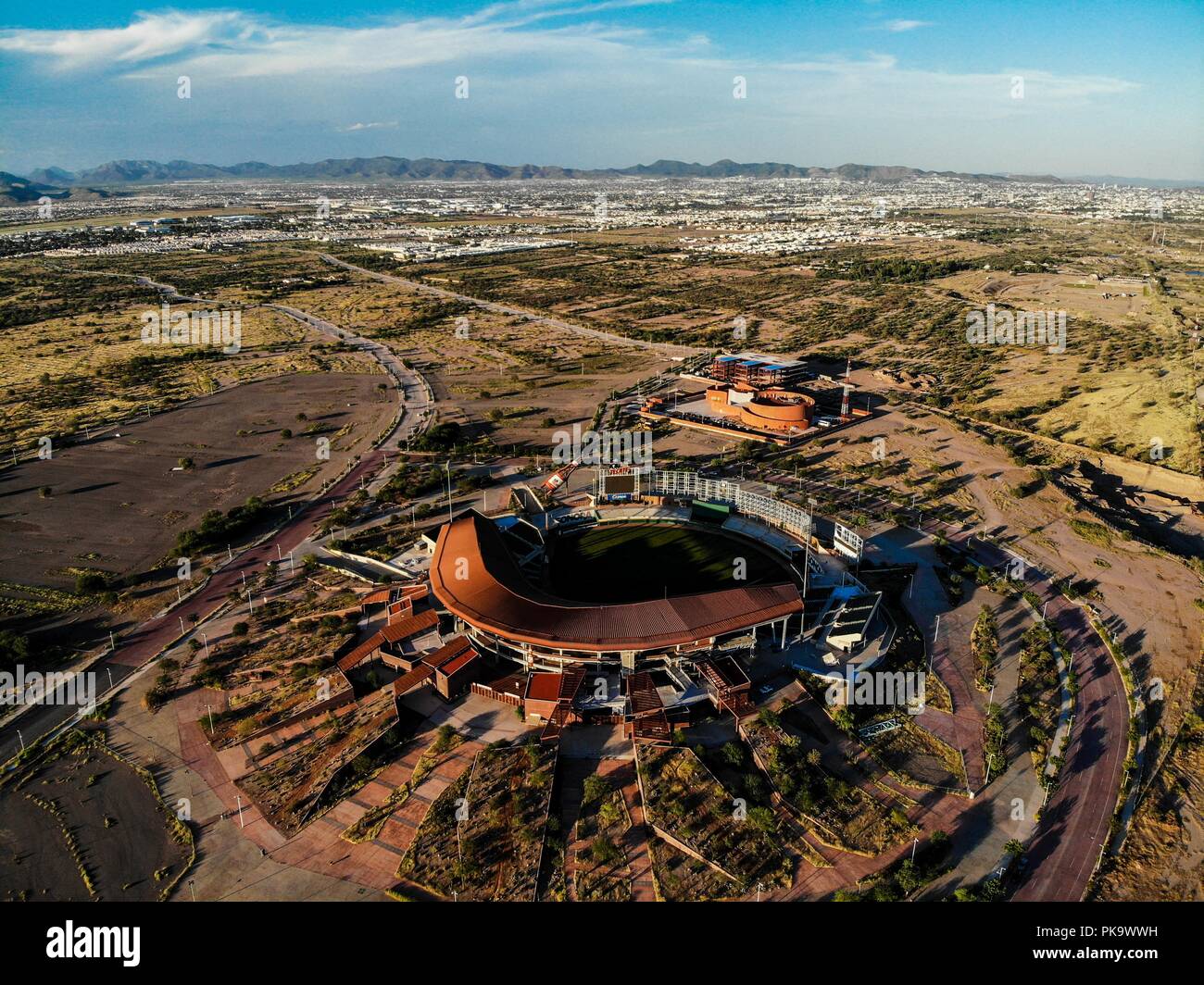 Vista Aerea de Estadio Sonora. Estadio de beisbol. (Photo: Luis Gutierrez  /NortePhoto) Aerial view of Sonora Stadium. Beisball Stadium. (Photo: Luis  Gutierrez / NortePhoto Stock Photo - Alamy