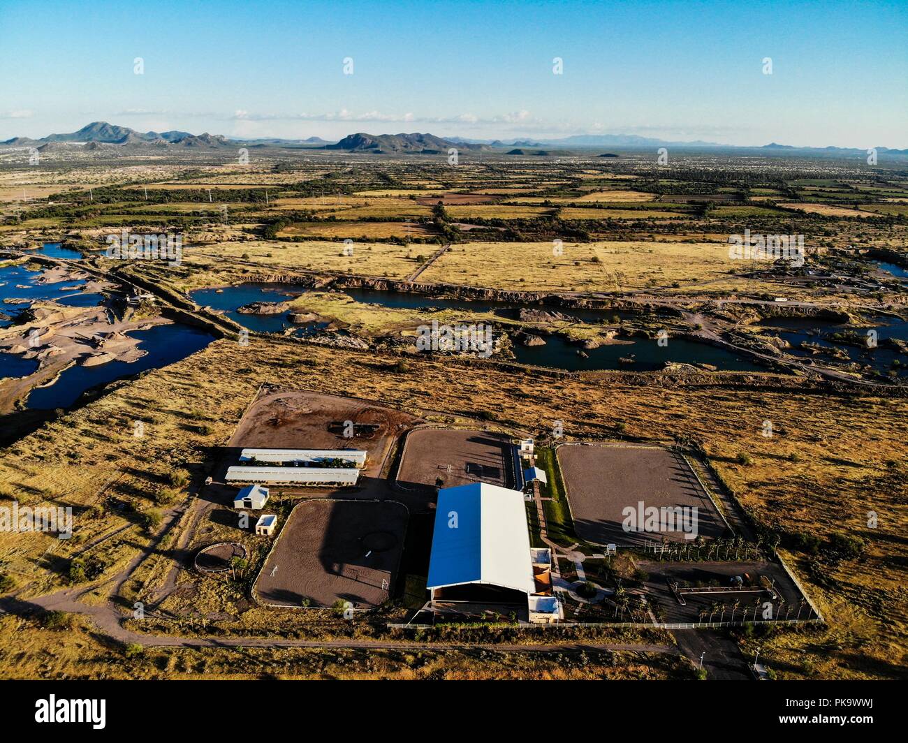 Vista Aerea de Estadio Sonora. Estadio de beisbol. (Photo: Luis Gutierrez  /NortePhoto) Aerial view of Sonora Stadium. Beisball Stadium. (Photo: Luis  Gutierrez / NortePhoto Stock Photo - Alamy