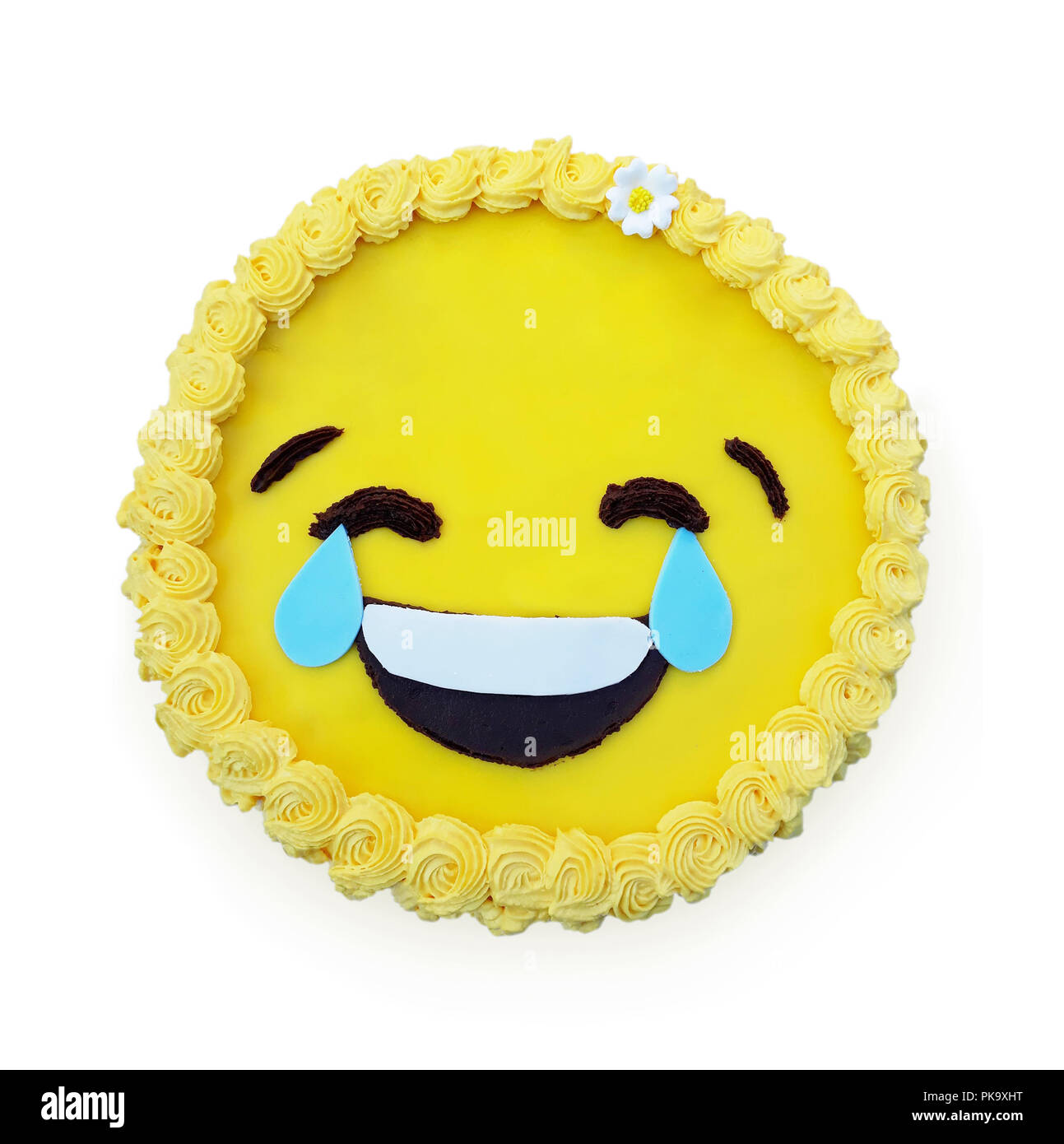 Smiley face cookie yellow hi-res stock photography and images - Alamy