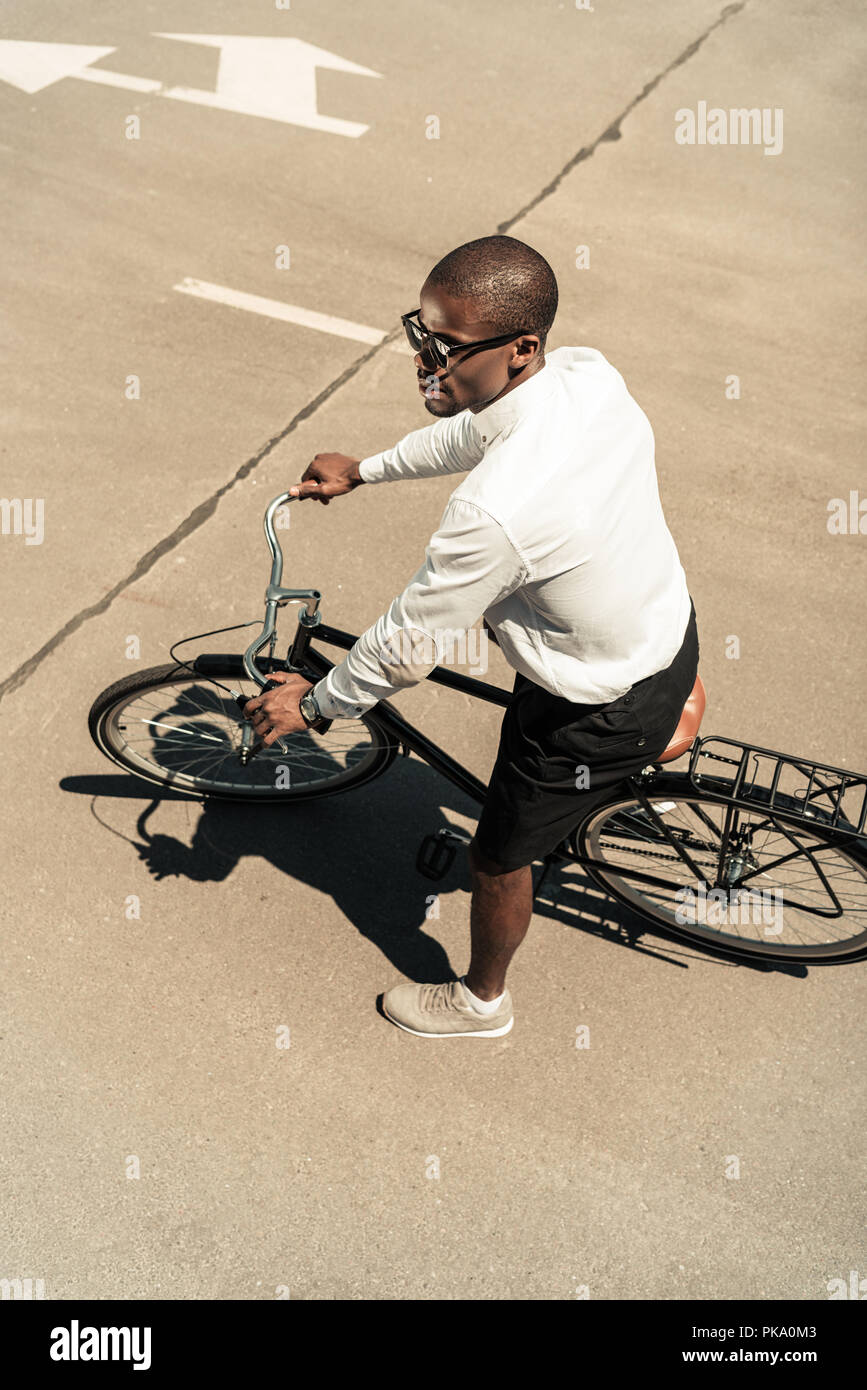 African american man riding bike hi-res stock photography and images ...