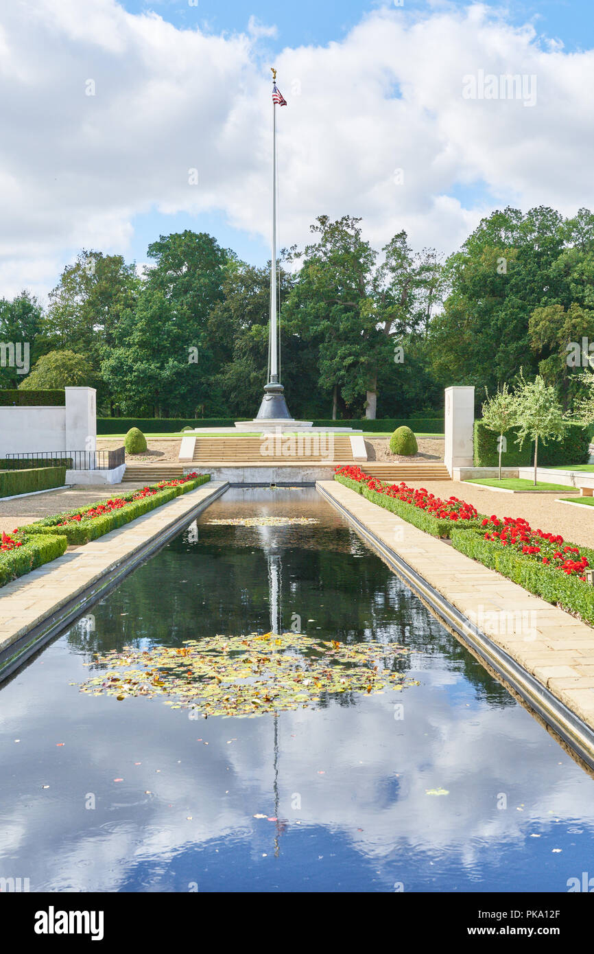 American cemetery and memorial at Madingley, Cambridge, England, which commemorates their servicemen and women killed in world war II. Stock Photo