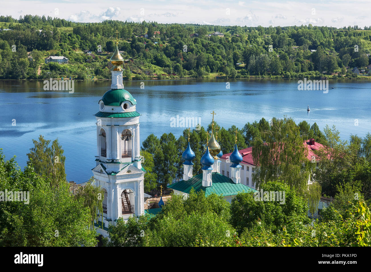 Russia, city of Ples . St. Varvara Church Stock Photo