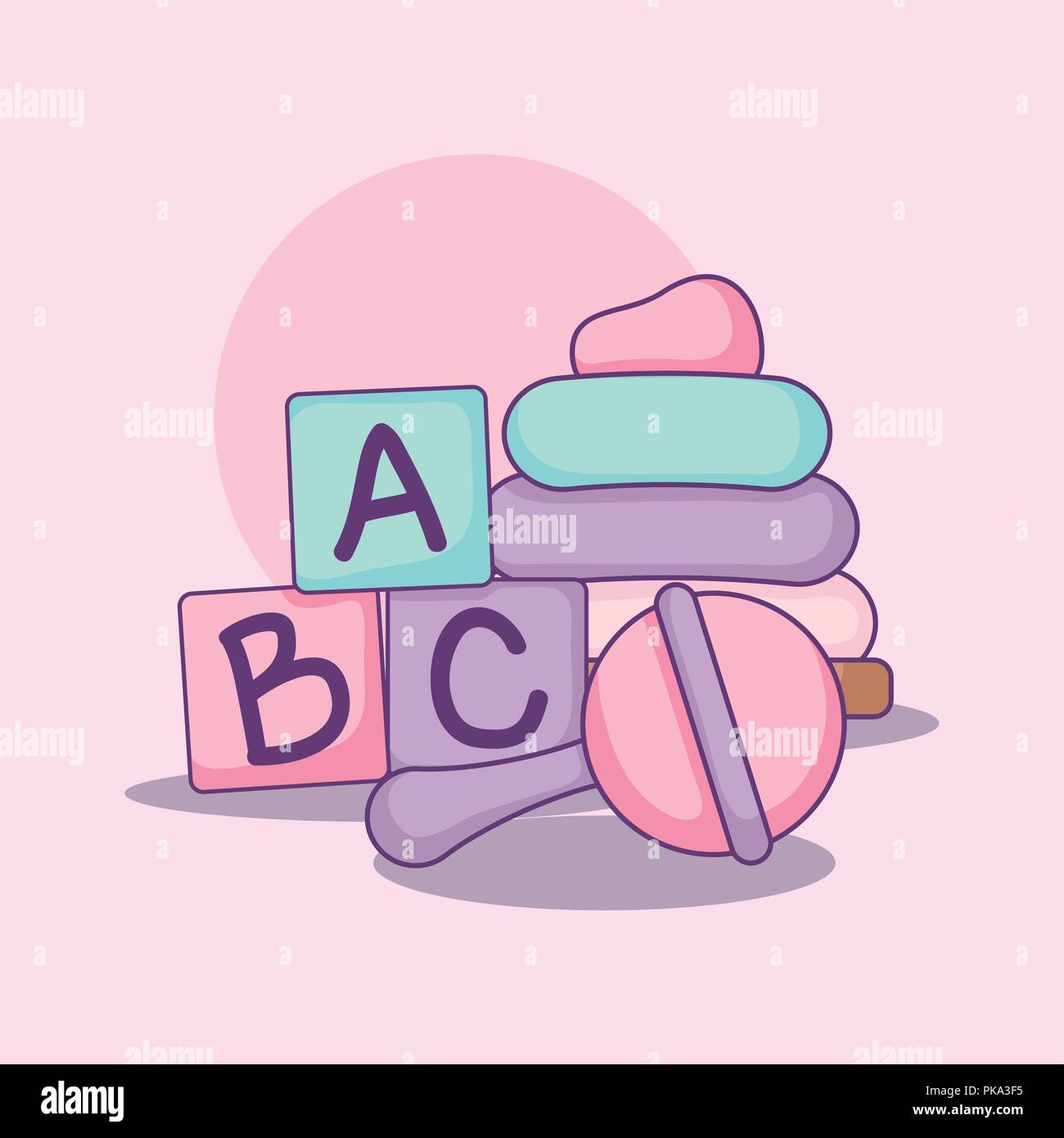 alphabet blocks for baby shower