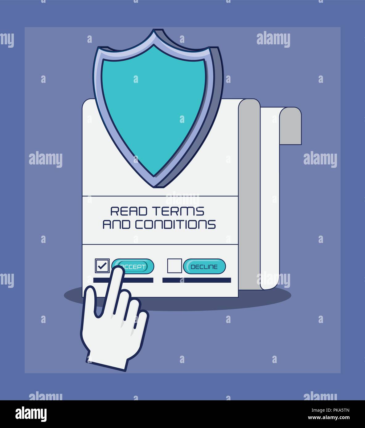 data security with shield vector illustration design Stock Vector Image ...