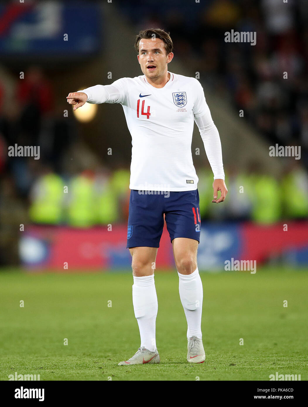 England's Ben Chilwell during the International Friendly at The King Power Stadium, Leicester. Stock Photo