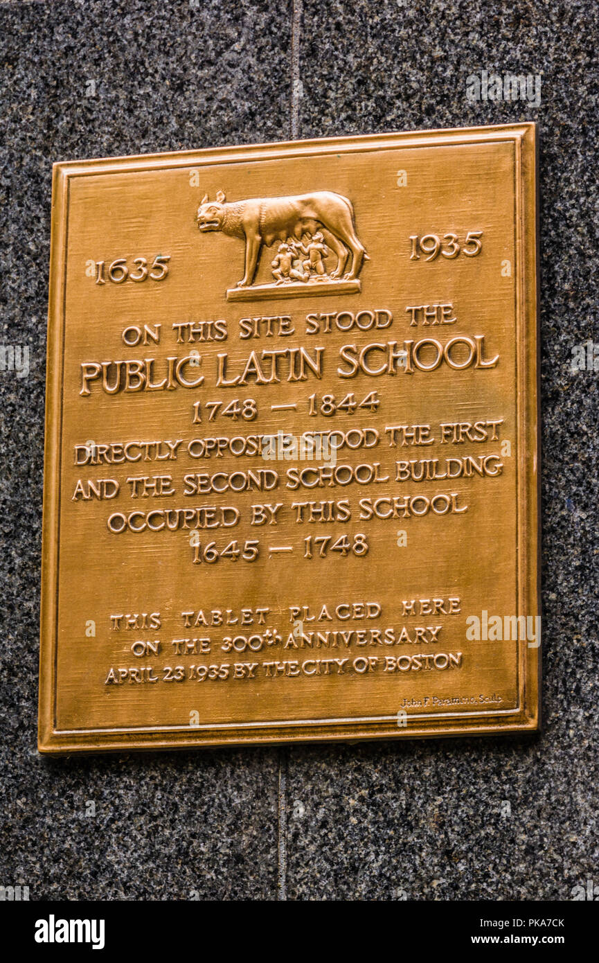 Boston Latin School Boston, Massachusetts, USA Stock Photo Alamy