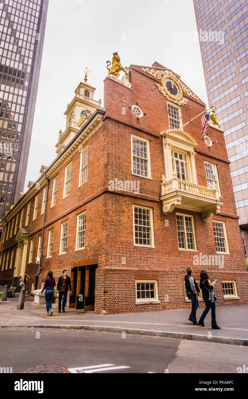 Old State House _ Boston, Massachusetts, USA Stock Photo