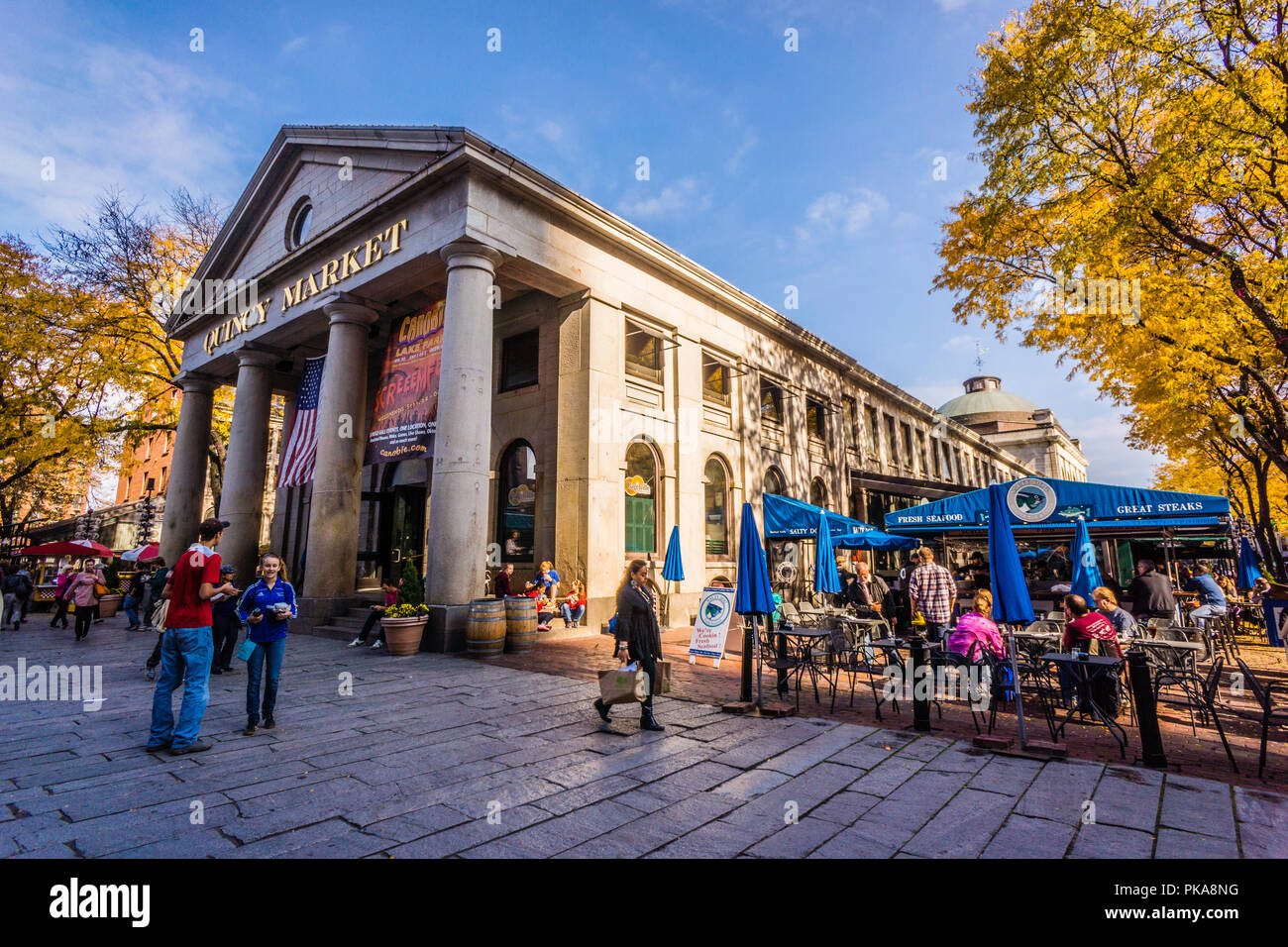 Quincy Market Boston, Massachusetts, USA Stock Photo Alamy