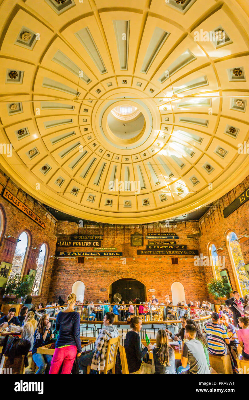 Quincy Market Boston, Massachusetts, USA Stock Photo Alamy