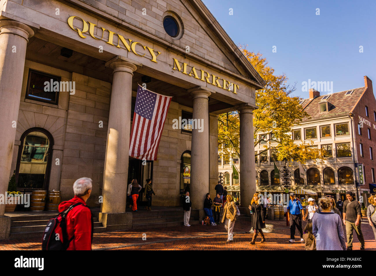 Quincy Market Boston, Massachusetts, USA Stock Photo Alamy