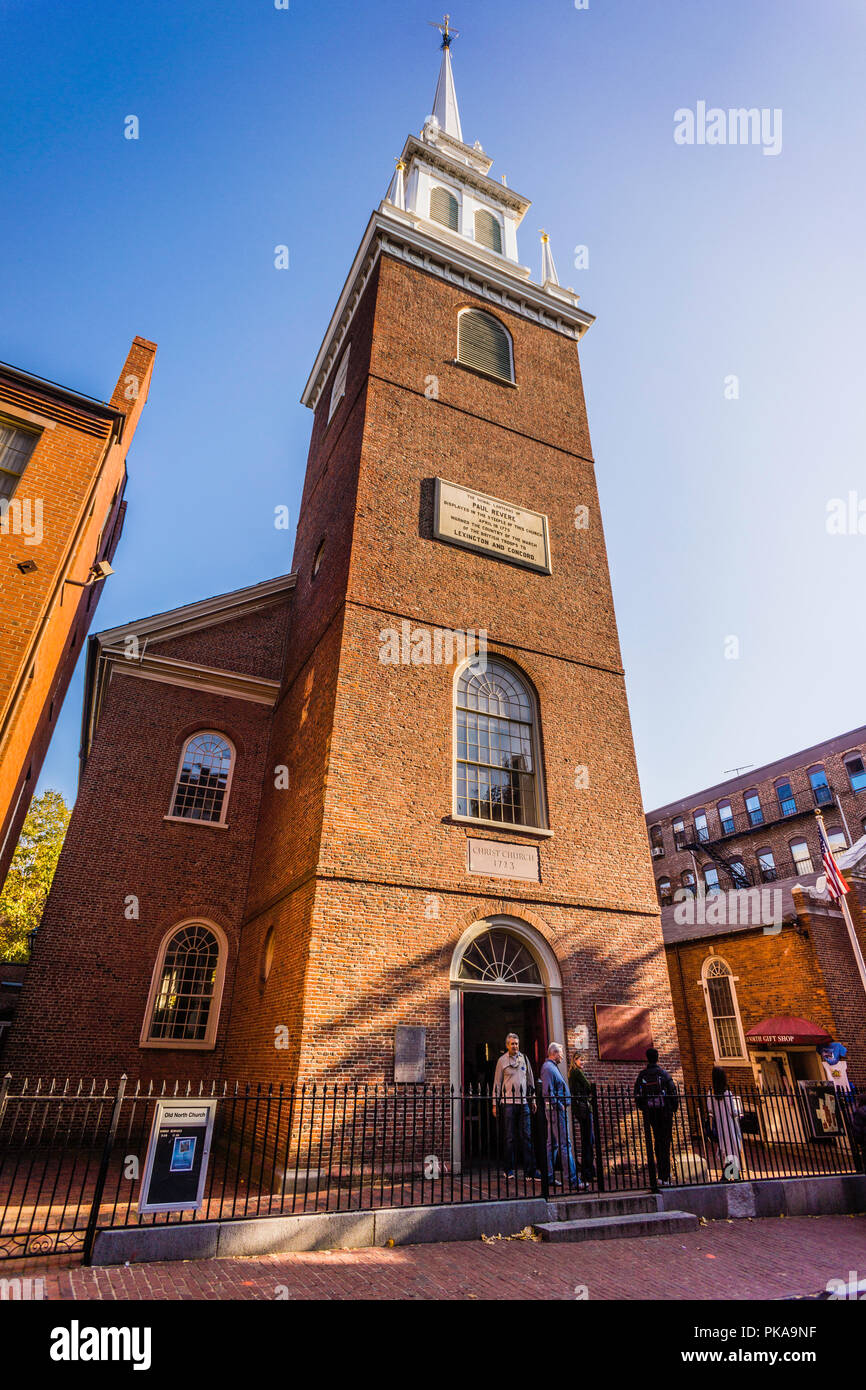 Old North Church   Boston, Massachusetts, USA Stock Photo