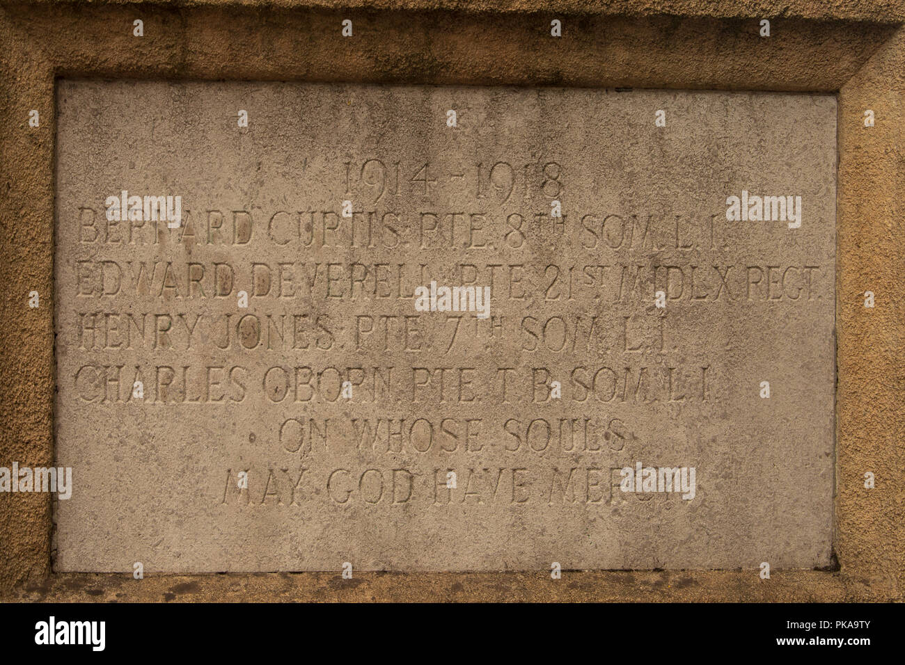 Stratton on the Fosse War Memorial Stock Photo Alamy