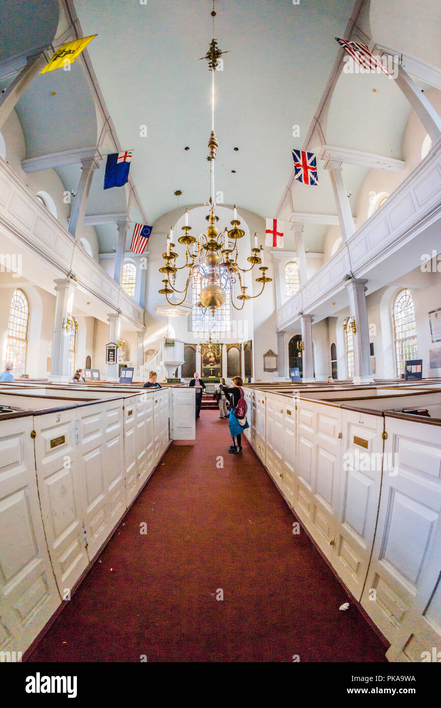 Old North Church   Boston, Massachusetts, USA Stock Photo