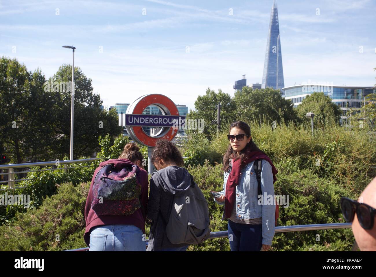 tower hill underground tube station Stock Photo Alamy