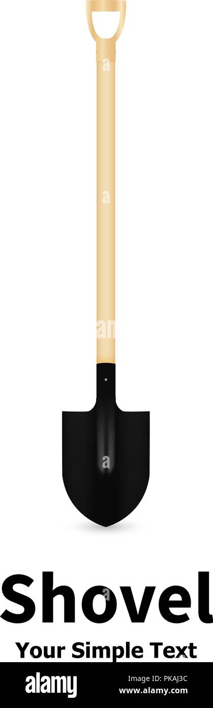 Vector illustration of a shovel Stock Vector