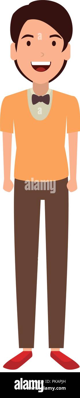 elegant and young man character vector illustration design Stock Vector ...