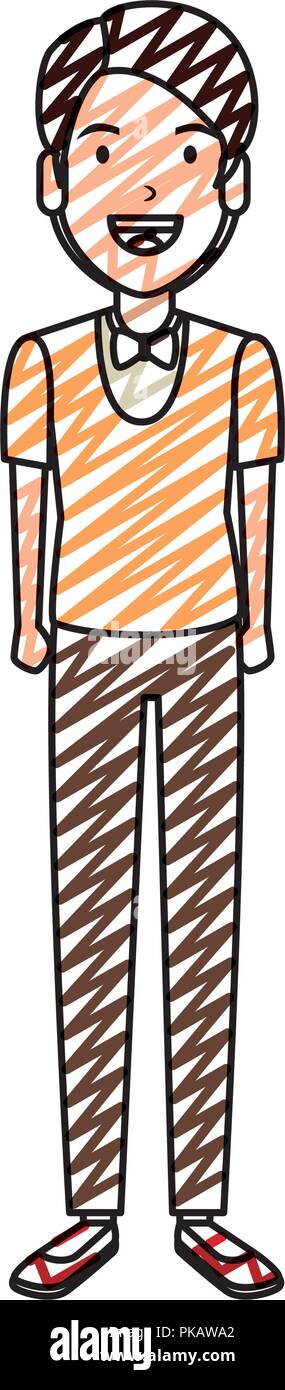 elegant and young man character vector illustration design Stock Vector ...