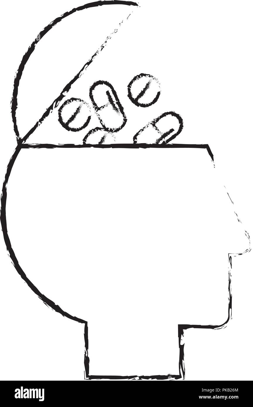 Hand Drawn Medicine Pills Tablet Capsule Stock Vector (Royalty Free)  677032087 | Shutterstock