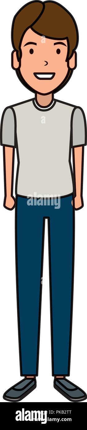 elegant and young man character vector illustration design Stock Vector ...