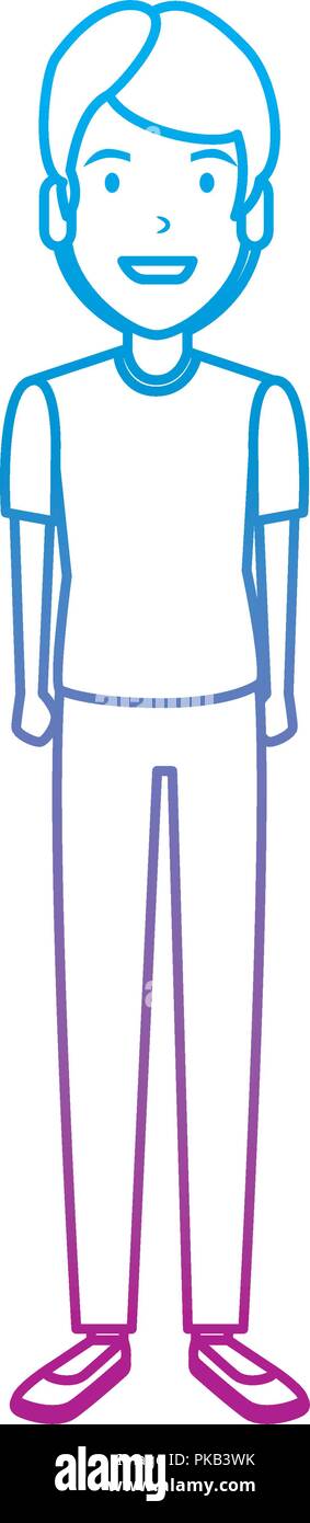 elegant and young man character vector illustration design Stock Vector ...