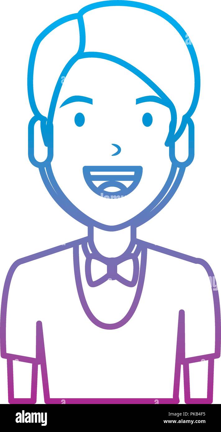 elegant and young man character vector illustration design Stock Vector ...
