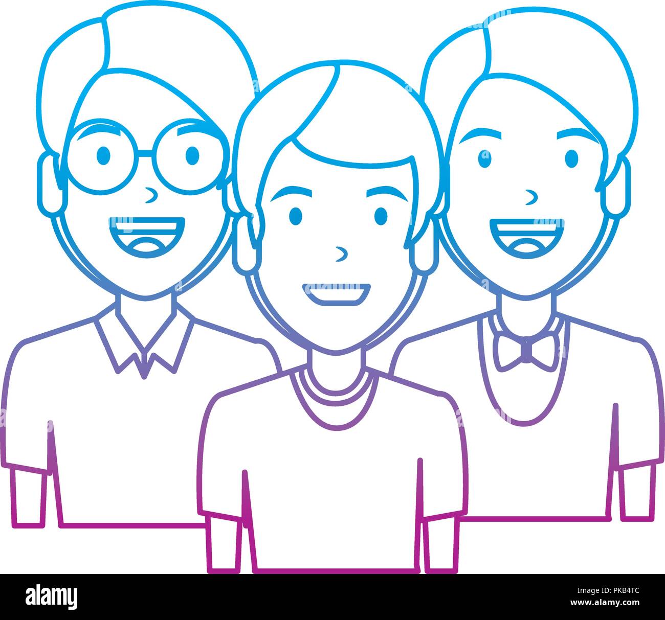 elegant and young men characters vector illustration design Stock ...