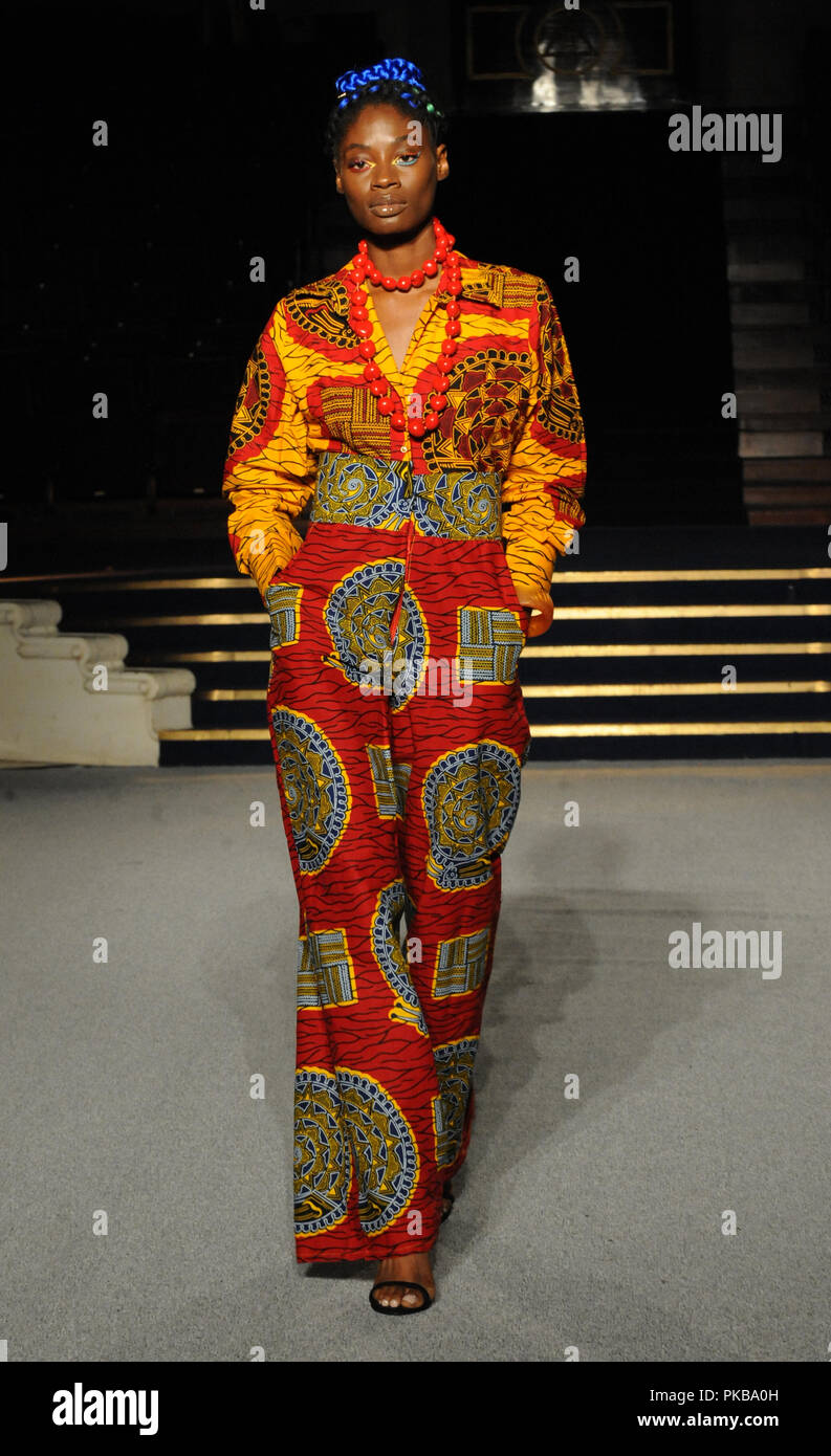 Africa Fashion Week London  Featuring: Model Where: London, United Kingdom When: 11 Aug 2018 Credit: WENN.com Stock Photo