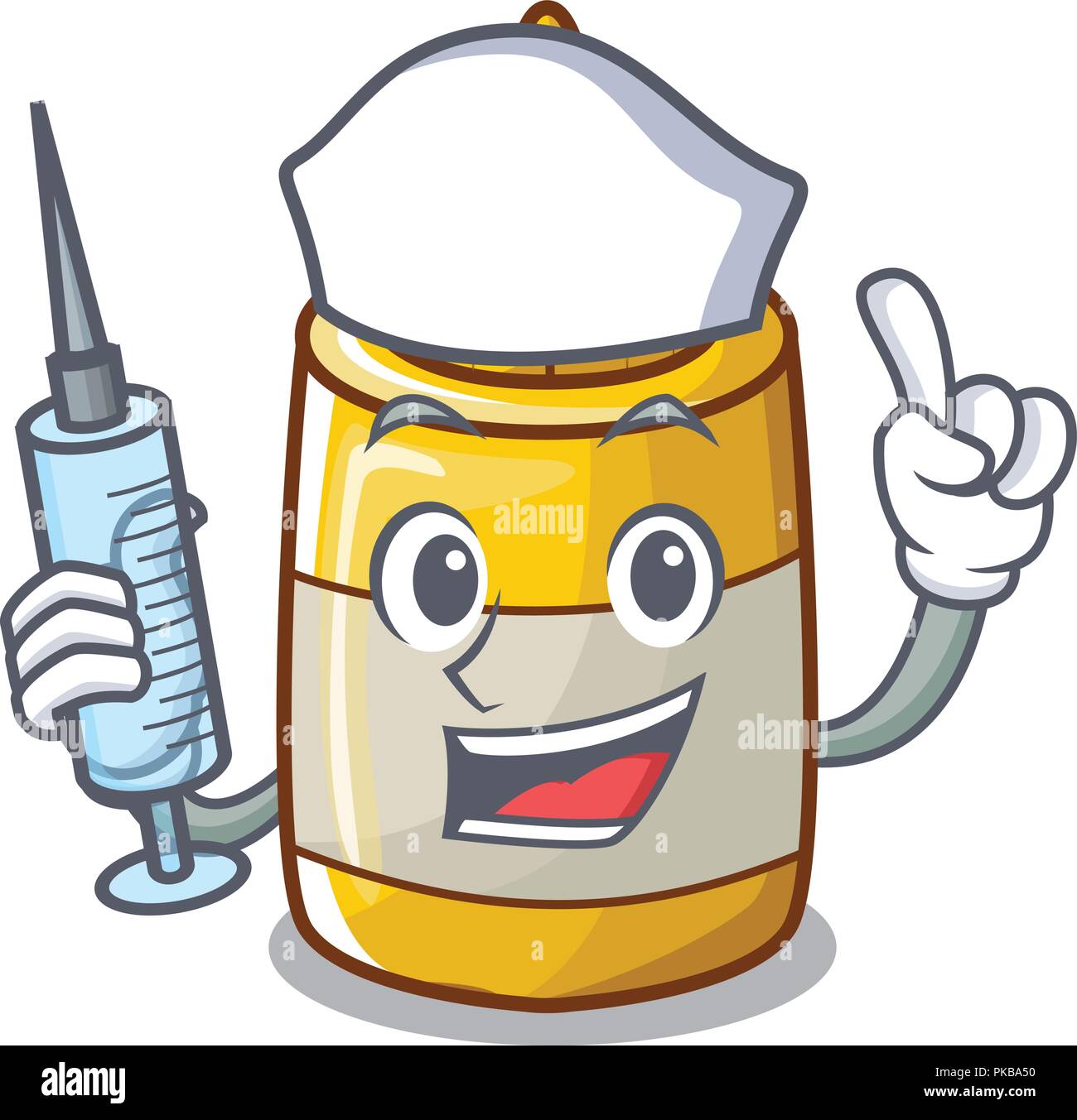 Fat nurse injection Stock Vector Images - Alamy