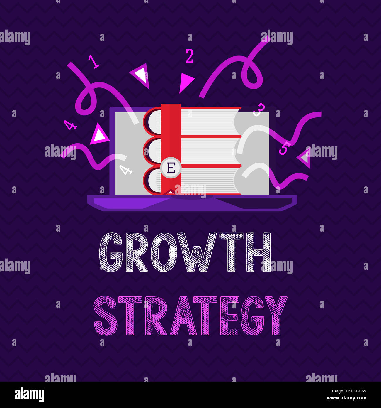 Handwriting text Growth Strategy. Concept meaning Strategy aimed at ...