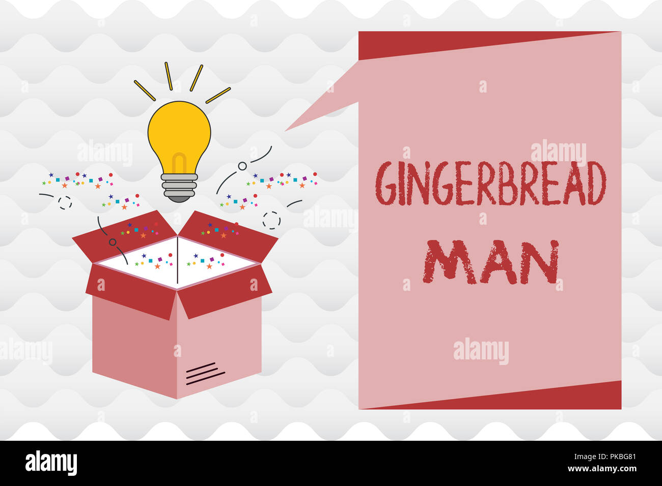 Handwriting text Gingerbread Man. Concept meaning cookie made of