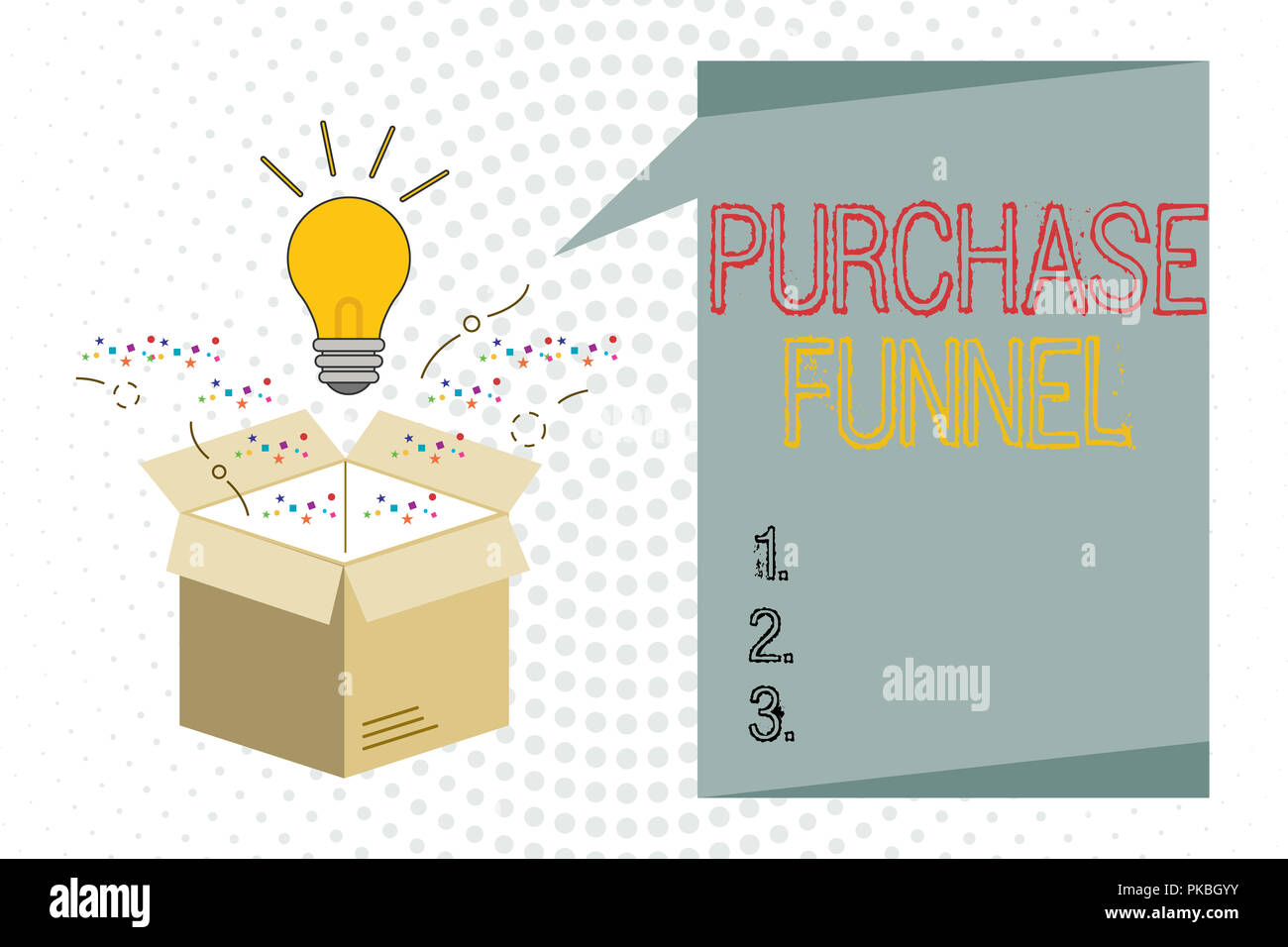 Handwriting text writing Purchase Funnel. Concept meaning consumer