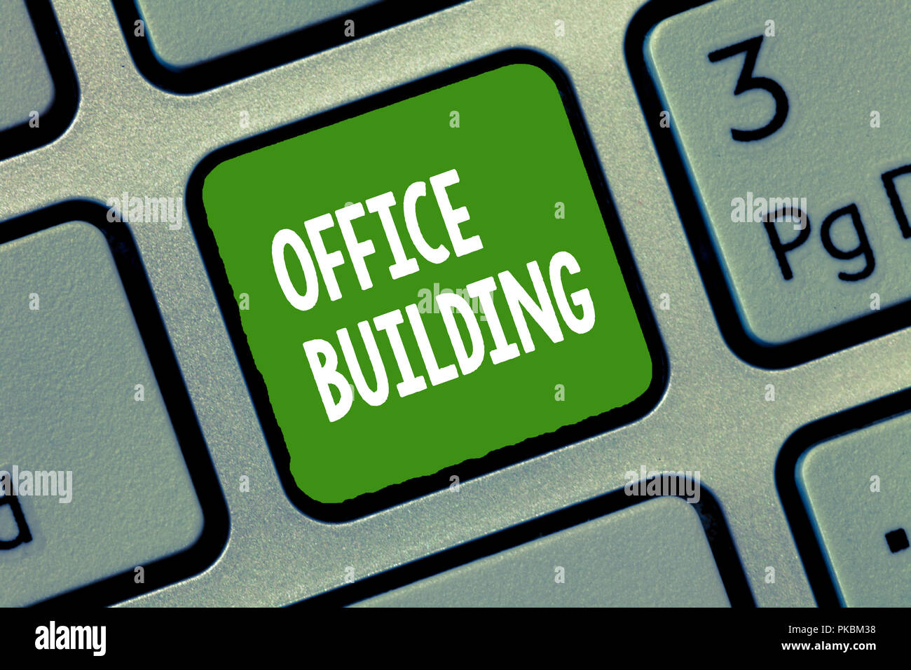 Handwriting text Office Building. Concept meaning Commercial buildings