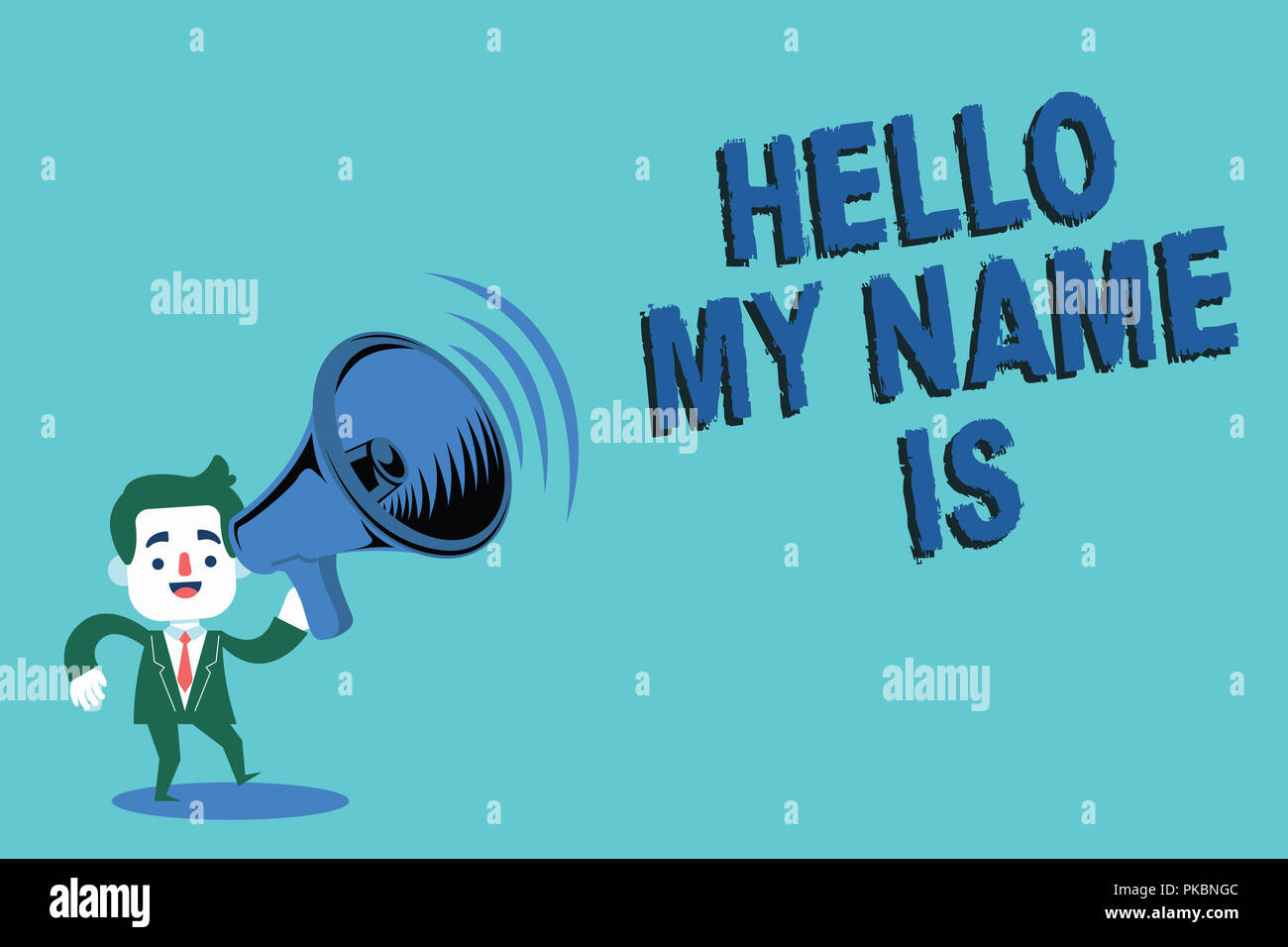 Writing note showing Hello My Name Is. Business photo showcasing ...