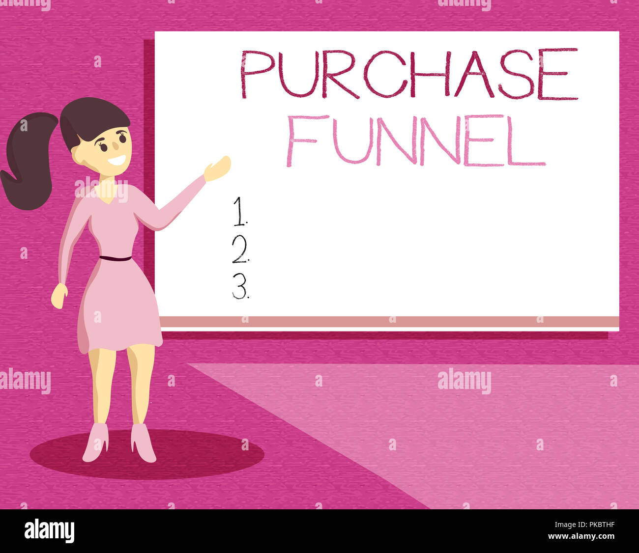 Handwriting text writing Purchase Funnel. Concept meaning consumer