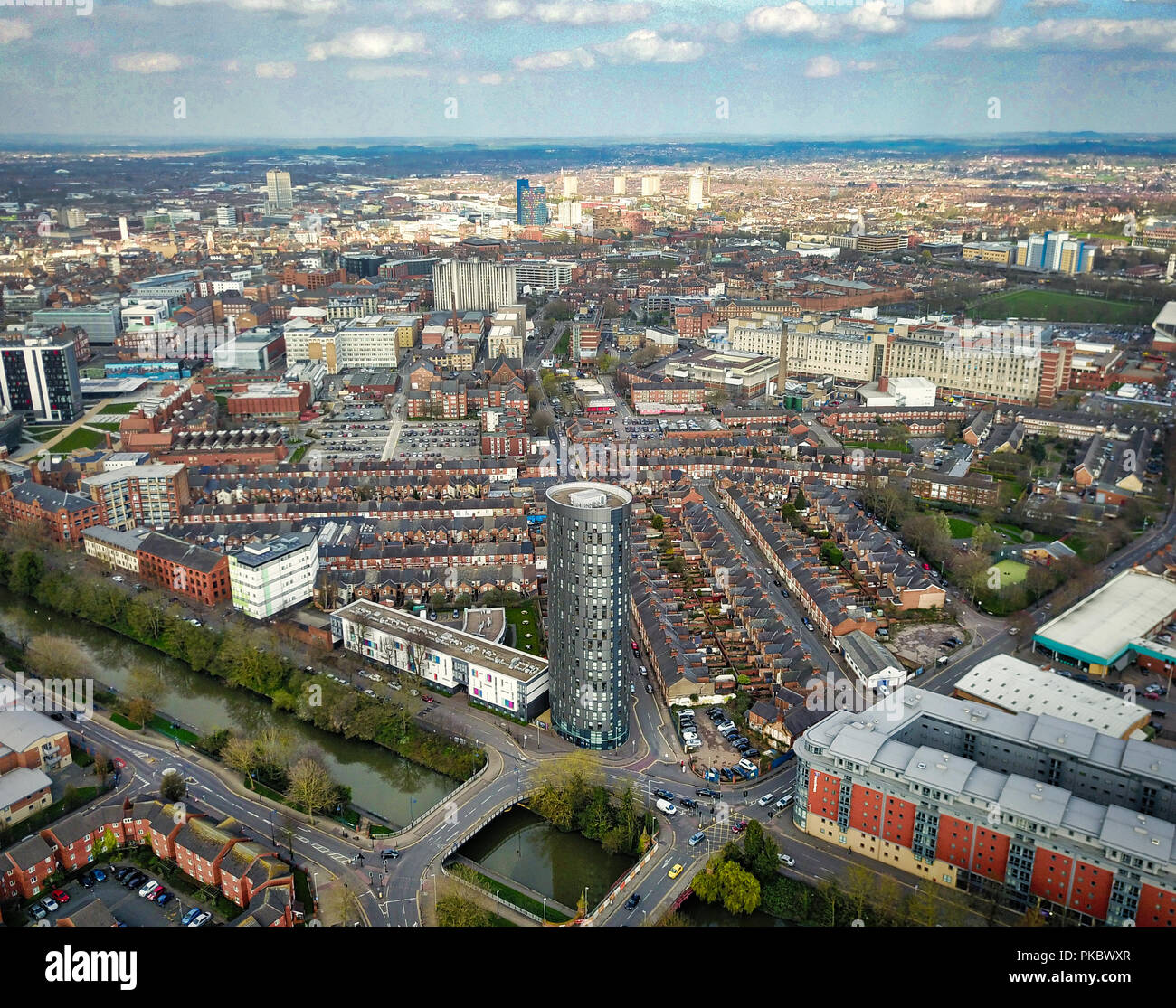 Leicester aerial hires stock photography and images Alamy