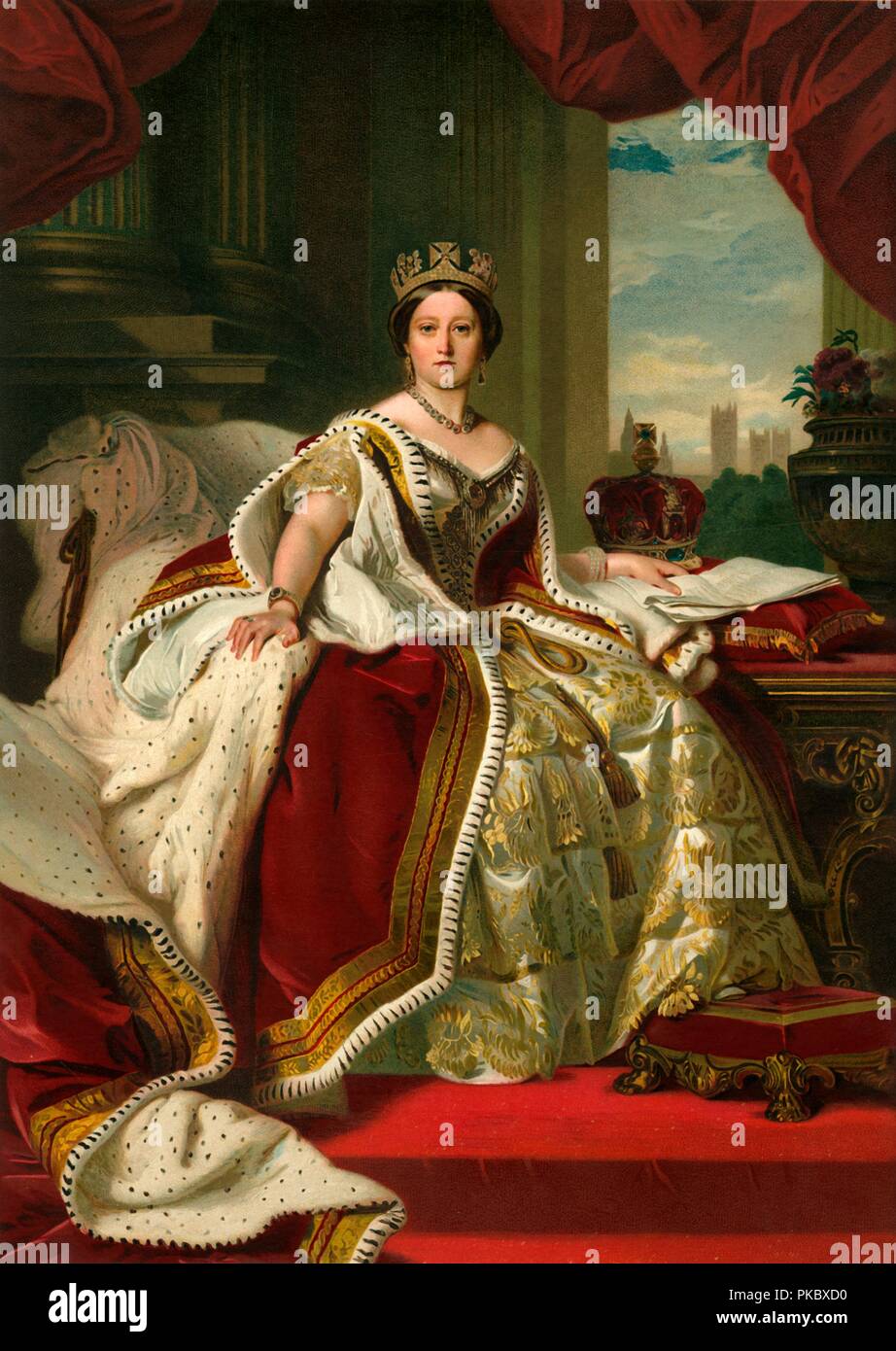 'Her Majesty The Queen in Her Robes of State', 1859, (c1897). Artist