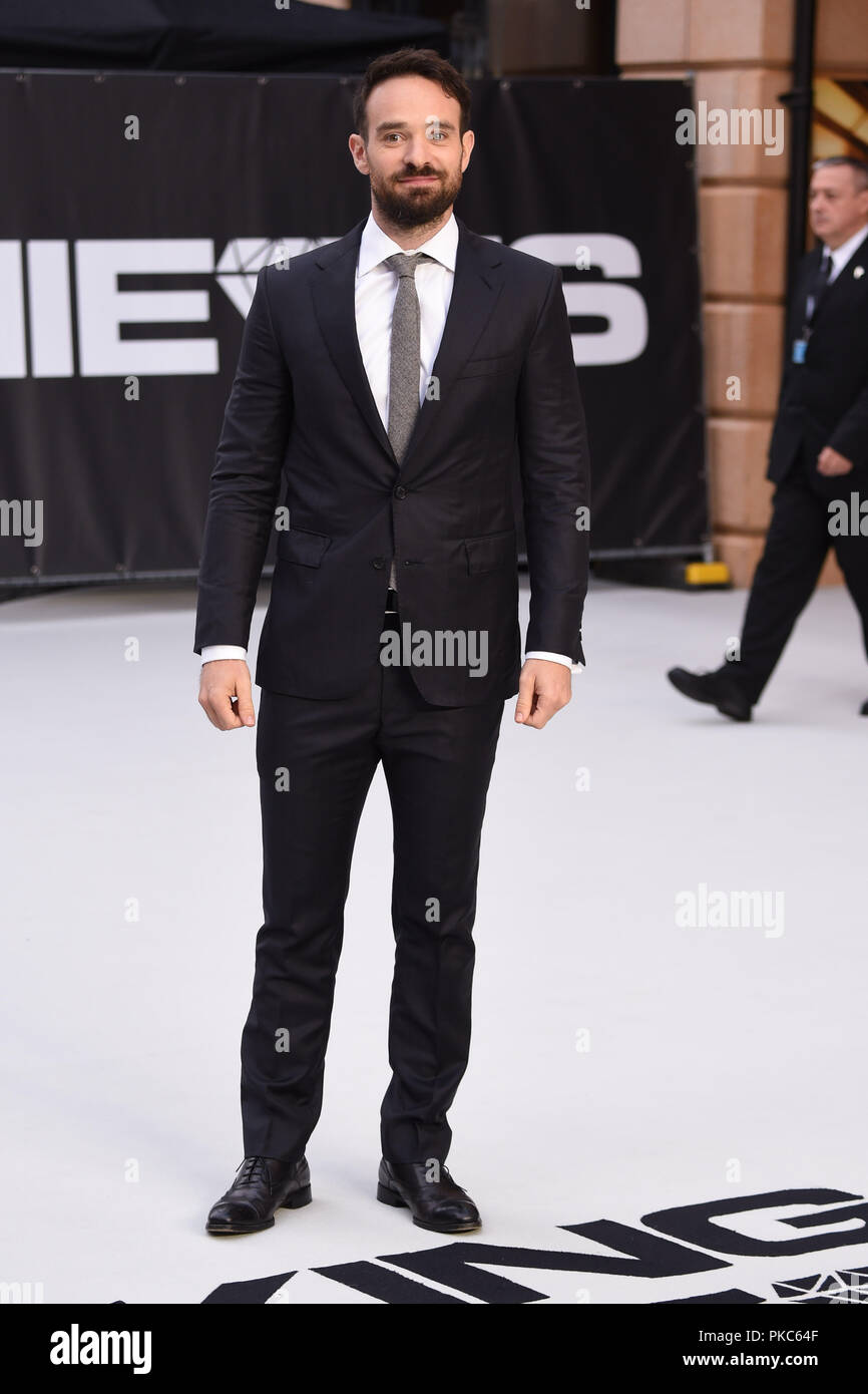 London, UK. September 12, 2018: Charlie Cox at the World Premiere of 'King of Thieves' at the Vue Cinema, Leicester Square, London. Picture: Steve Vas/Featureflash Credit: Sarah Stewart/Alamy Live News Stock Photo