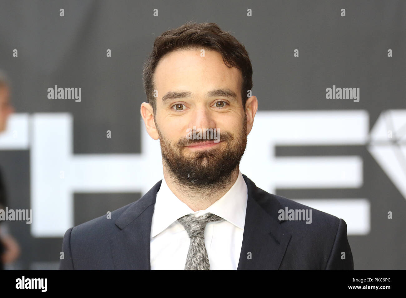 London, UK. 12th Sep 2018. Charlie Cox, King of Thieves - World Premiere, Leicester Square, London, UK, 12 September 2018, Photo by Richard Goldschmidt Credit: Rich Gold/Alamy Live News Stock Photo