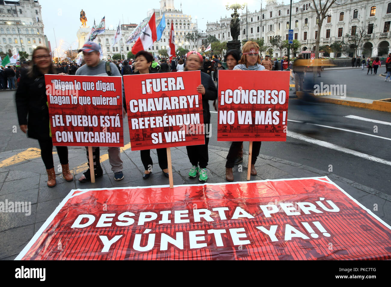 Hundreds Of Demonstrators Of Social And Civil Organizations