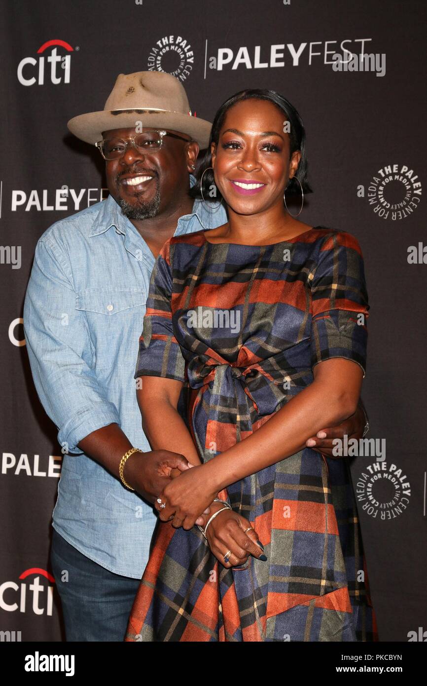 Beverly Hills, USA. 12th Sep, 2018. Cedric the Entertainer, Tichina Arnold at arrivals for CBS Presents THE NEIGHBORHOOD and HAPPY TOGETHER at the 12th Annual PaleyFest Fall TV Previews, Paley Center for Media, Beverly Hills, CA September 12, 2018. Credit: Priscilla Grant/Everett Collection/Alamy Live News Stock Photo