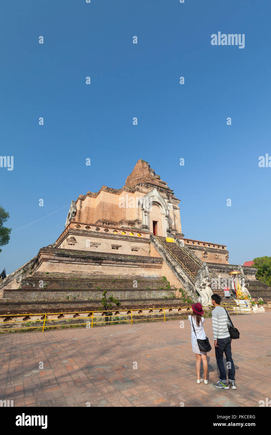 Wat Chedi Luang, Chiang Mai, Thailand Stock Photo