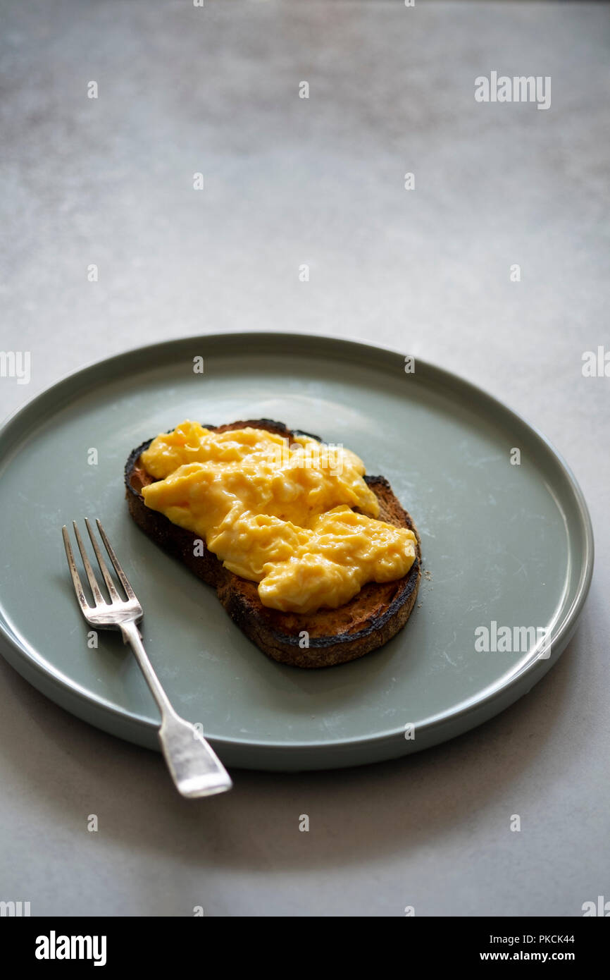 Scrambled Eggs Stock Photo