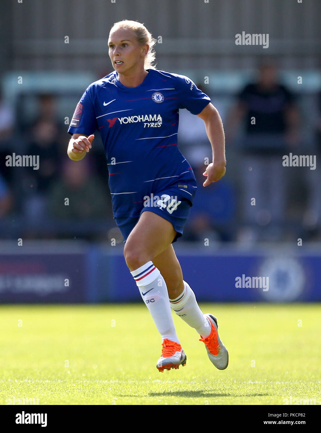 Chelsea's Jonna Andersson during the FA Women's Super League match at Kingsmeadow, London. Stock Photo
