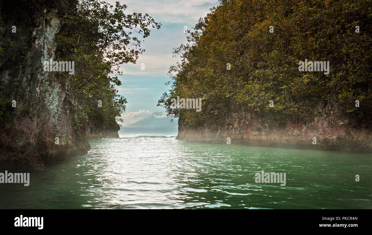 Aloguinsan Bojo River Boating sightseeing Cebu province Stock Photo