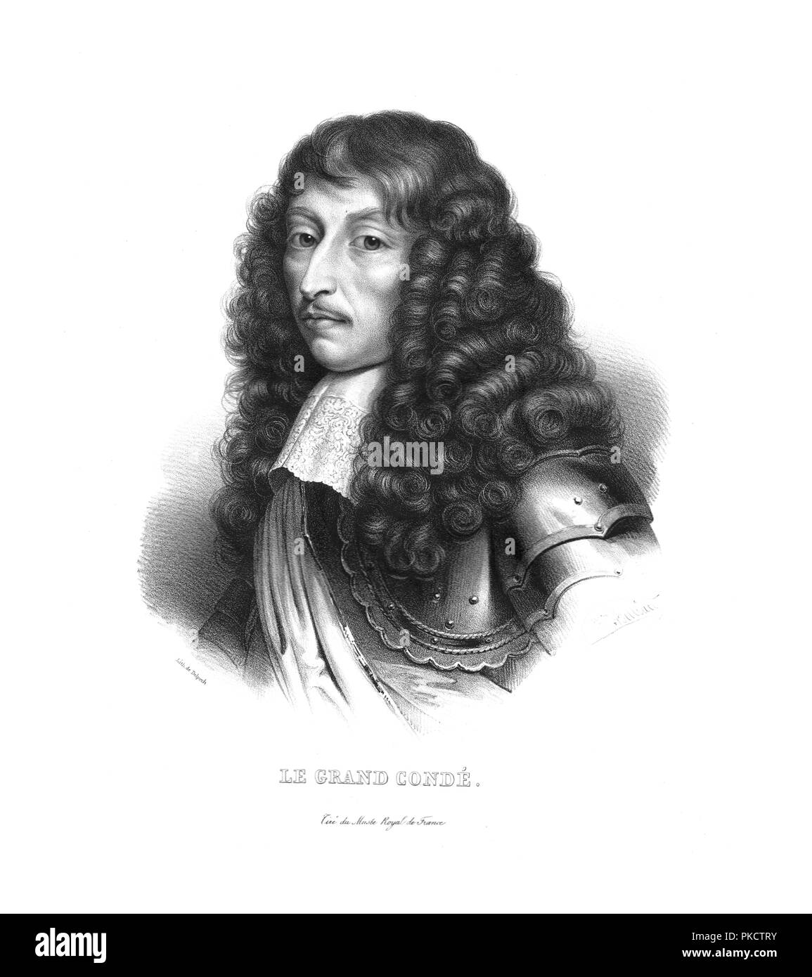 Louis de Bourbon, Prince de Conde, (c1820s). Artist: Zéphirin Félix Jean Marius Belliard. Stock Photo